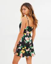 Thumbnail for your product : Missguided Strappy Floral Mini Dress Black