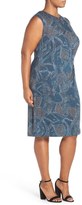 Thumbnail for your product : Nic+Zoe Broken Pottery Twist Front Sheath Dress (Plus Size)