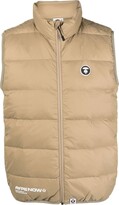 Thumbnail for your product : AAPE BY *A BATHING APE® Quilted Down-Padded Gilet
