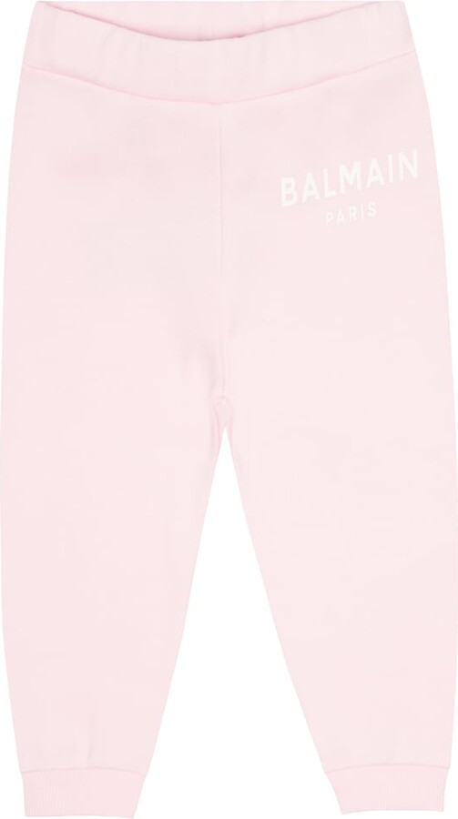 Balmain Kids Baby logo cotton sweatpants