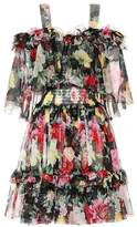 Dolce & Gabbana Floral-printed silk chiffon dress