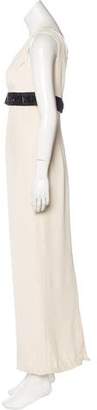 Marchesa Notte Silk Sleeveless Gown