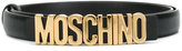 Moschino - logo plaque belt 