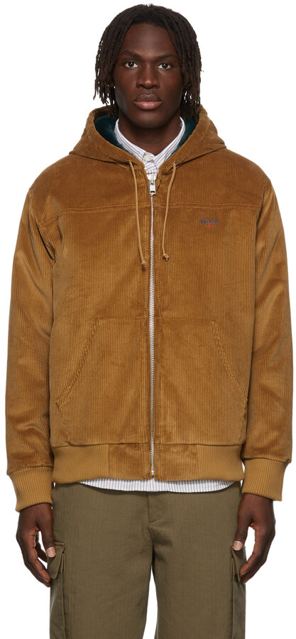 cord hooded jacket