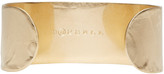 Thumbnail for your product : Maison Margiela Gold Large Creased Bracelet