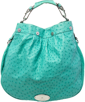 Mulberry Green Ostrich Mitzy Hobo - ShopStyle