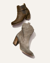 Thumbnail for your product : Alberto Fermani Chiara Slouchy Suede Ankle Boot, Light Gray