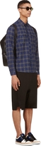 Thumbnail for your product : White Mountaineering Navy Plaid Shirt
