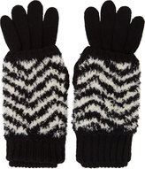 Thumbnail for your product : Kris Van Assche Krisvanassche Black Layered Chevron Gloves