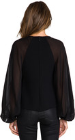 Thumbnail for your product : Robert Rodriguez Techno Crepe Illusion Top