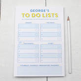Thumbnail for your product : XOXO Personalised To Do List A5 Notepad