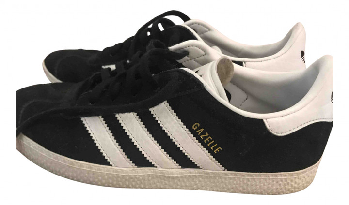 adidas black leather trainers womens