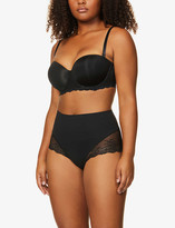 Thumbnail for your product : Spanx Undie-tectable floral-lace hipster briefs