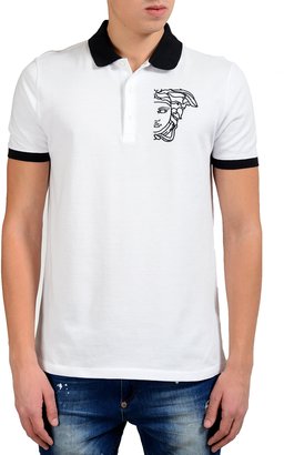 Versace Men's Logo Decorated Polo Shirt