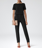 Thumbnail for your product : Reiss Link BUTTON BACK JUMPSUIT