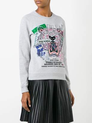 Kenzo tiger slogan print sweatshirt