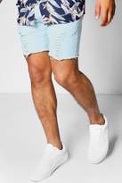Thumbnail for your product : boohoo Distressed Skinny Fit Stretch Shorts