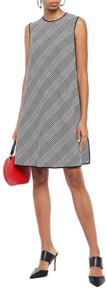 Boutique Moschino Boutique Neon-trimmed Checked Jacquard Dress