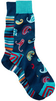 Thumbnail for your product : Bugatchi Printed Socks - Pack of 2