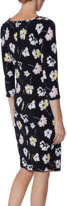 Gina Bacconi Keri Floral Jersey Dress, Navy/Multi