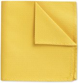 Thumbnail for your product : Charles Tyrwhitt Yellow plain silk pocket square