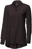 Thumbnail for your product : Heine Lace Up Blouse