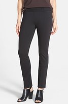 Thumbnail for your product : Eileen Fisher Yoke Detail Stretch Knit Skinny Pants (Regular & Petite)