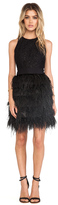 Thumbnail for your product : Milly Blair Feather Dress