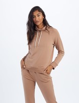 the north face women's terry funnel neck pullover
