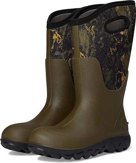 Bogs Classic Seamless Tall - Acid Camo Women's Rain Boots Olive : 11 M, Rubber