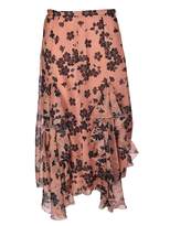 Thumbnail for your product : Rochas Floral Ruffle Net Midi Skirt