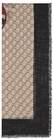 gucci web and kingsnake print wool scarf