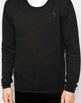 Thumbnail for your product : G Star Crew Knit Sweater Lockstart Small Logo