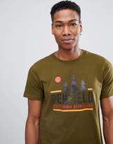 Thumbnail for your product : Penfield treeline logo print t-shirt in green Exclusive at ASOS