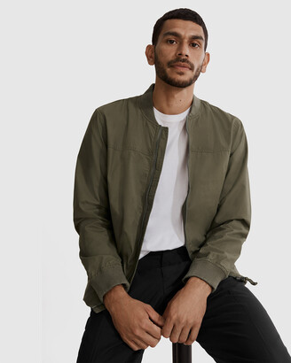 Country Road Men's Green Jackets - Washed Bomber Jacket - Size One Size, S  at The Iconic - ShopStyle