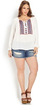 Thumbnail for your product : Forever 21 FOREVER 21+ prairie girl embroidered top