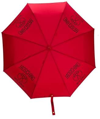 Moschino stitched logo umbrella