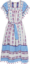 Thumbnail for your product : Dodo Bar Or Teresa Tasseled Gingham And Broderie Anglaise Cotton-gauze Dress
