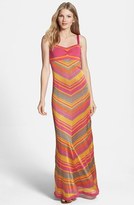 Thumbnail for your product : Trina Turk 'Storm' Chevron Stripe Knit Maxi Dress