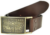 Thumbnail for your product : Levi's New Levis Mens Leather Antiqued Removable Plaque Buckle Bridle Belt