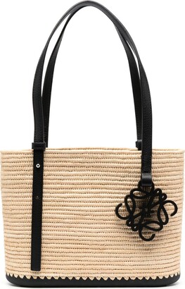 Loewe – Paula's Ibiza Small Square Basket Bag Natural/Pecan
