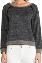 Thumbnail for your product : Alice + Olivia Long Sleeve Raglan With Leather Elbow Patch
