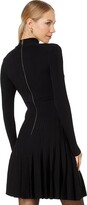 Thumbnail for your product : Ted Baker Fyonah Sheer Argyle Skater Dress (Black) Women's Clothing