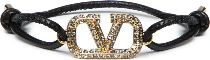 Valentino Garavani VLogo Signature leather bracelet