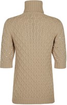 Thumbnail for your product : Blumarine Crystal Embellished Patterned Sweater