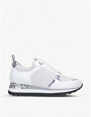 carvela snakeskin trainers