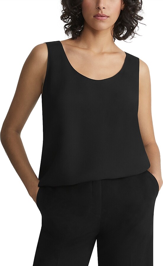 Lafayette 148 New York Finnley Silk Georgette Tank