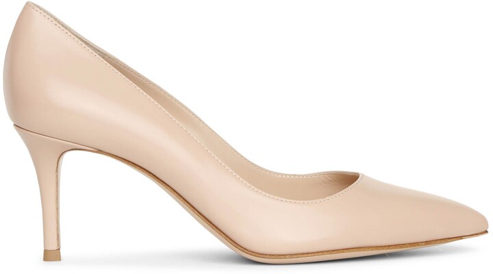 peach pumps shoes