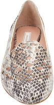 Thumbnail for your product : Nina Ricci Snakeskin Scalloped Loafers