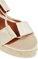 Thumbnail for your product : Castaner Boris 80 Lace-up Satin Espadrille Wedge Sandals